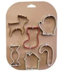 Holiday Cookie Cutter Set/6