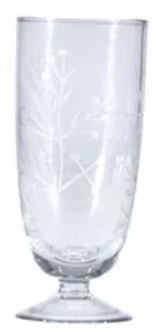 Hand Blown Stemmed Glass