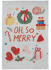 Holiday Printed Tea Towel