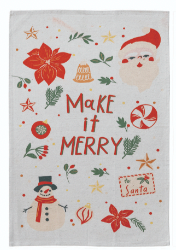 Holiday Printed Tea Towel