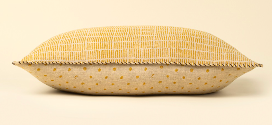 Dash & Dot Linen Pillow