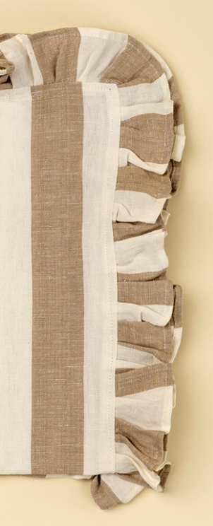 Ruffle Stripe Tea Towel