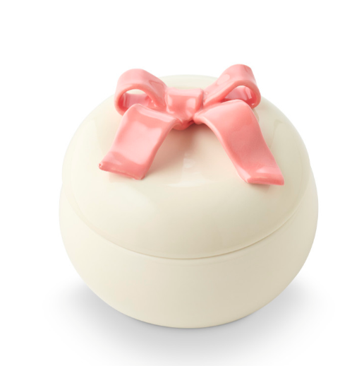 Bow Ceramic Candle