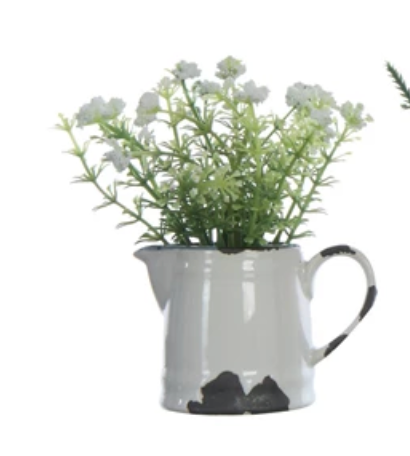 Ceramic Pitcher with Flowers