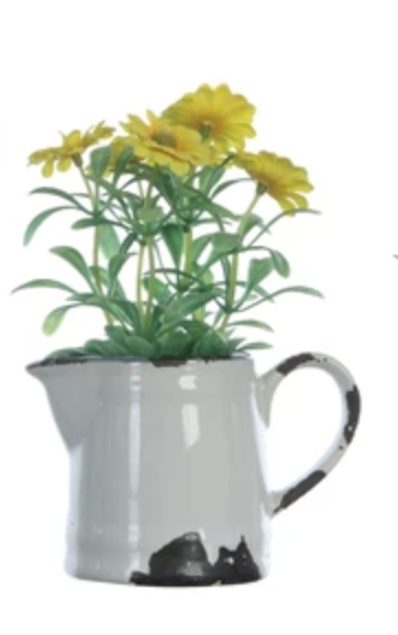 Ceramic Pitcher with Flowers