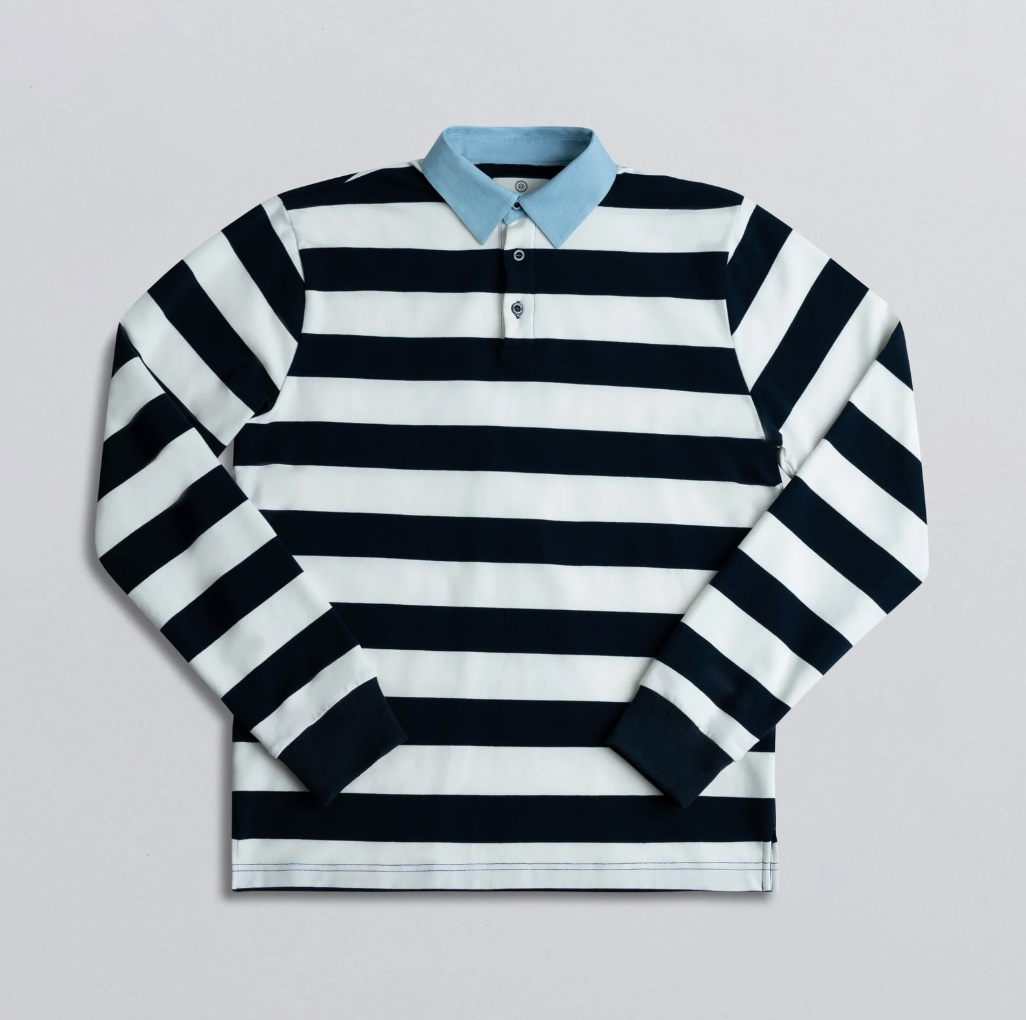 Denim Collar Rugby Shirt