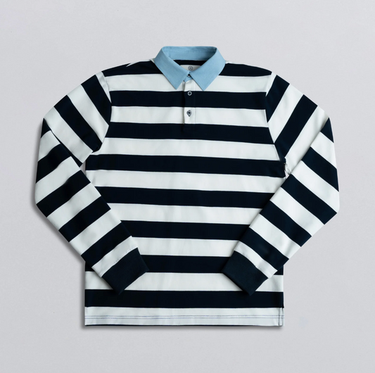 Denim Collar Rugby Shirt