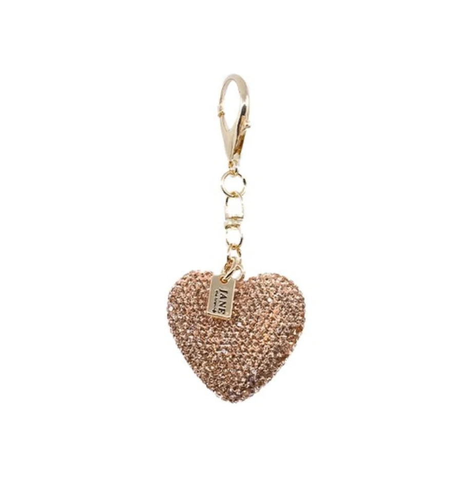 Metal Sparkle Heart Charm