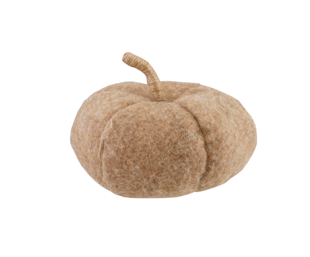 Felt Pumpkin with Jute Stem