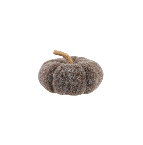 Felt Pumpkin with Jute Stem