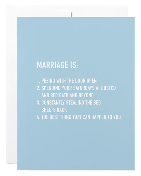 Card - Marriage Is