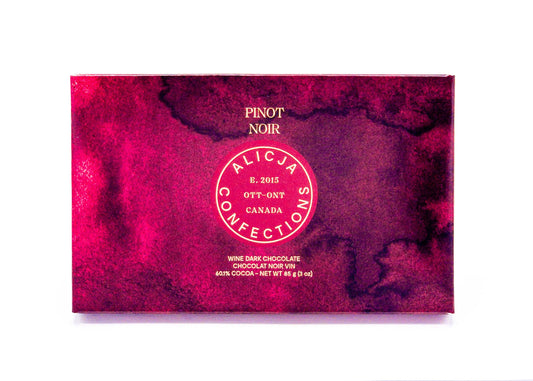 Pinot Noir Vegan Dark Postcard Chocolate Bar