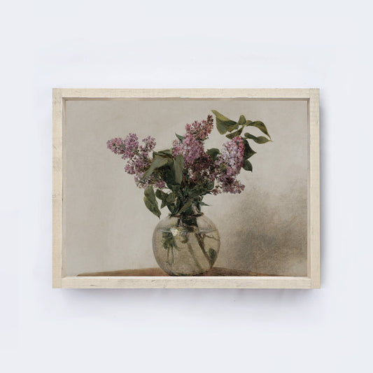 Vintage Lilac Painting