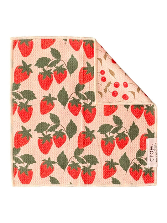 Berries & Cherries Dishcloth