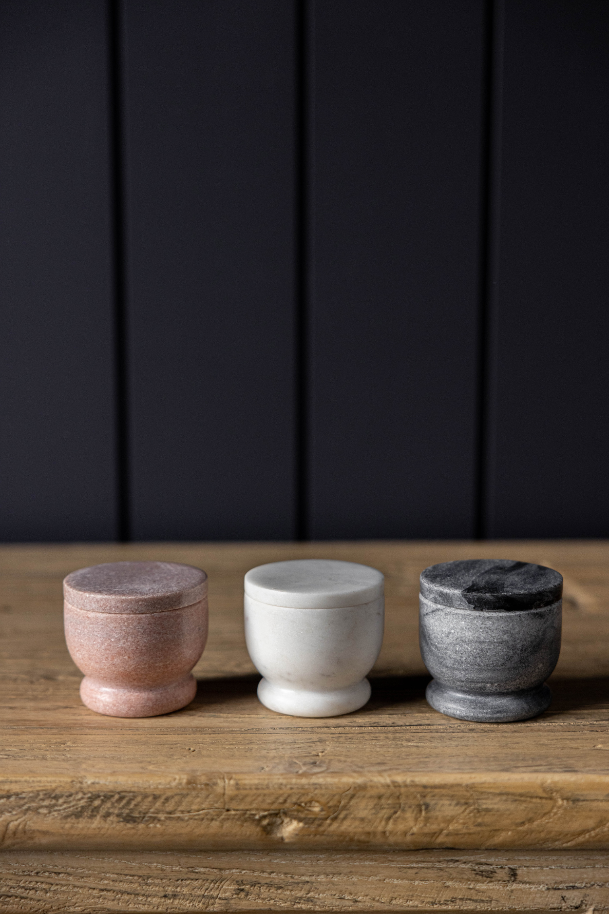 Marble Lidded Salt Cellar