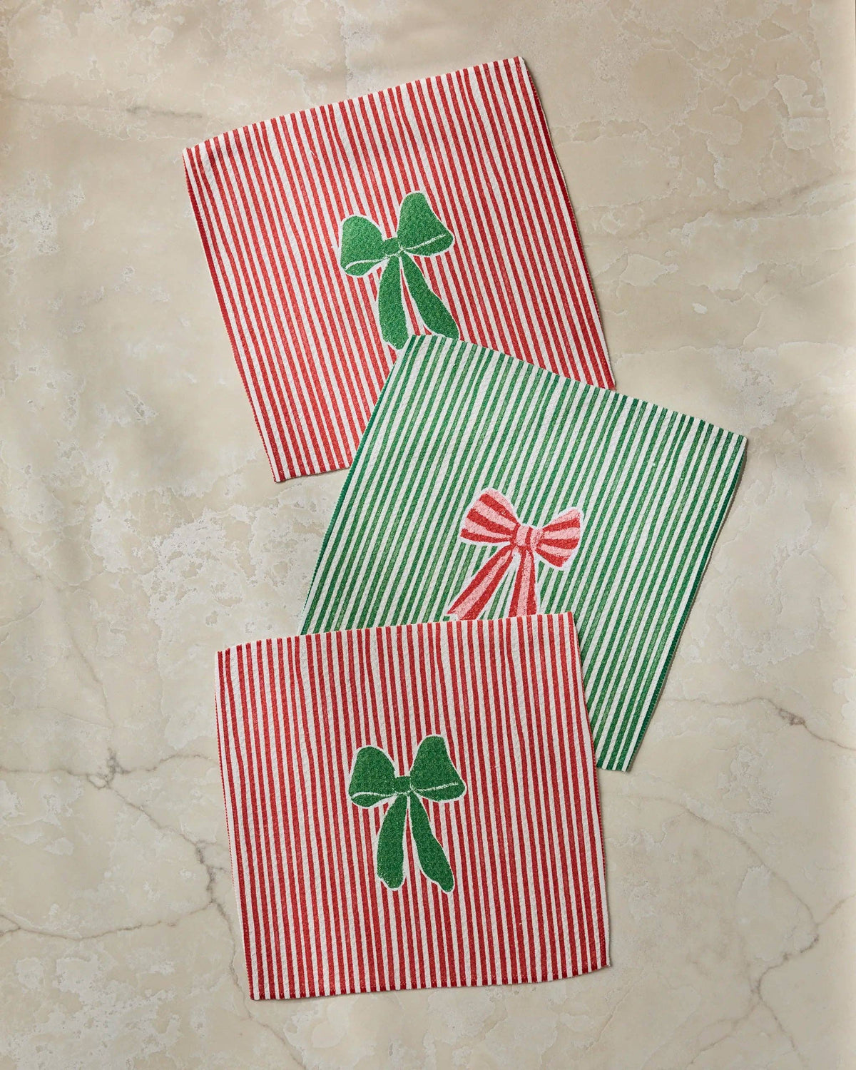 Ribbon Bows Dishcloth