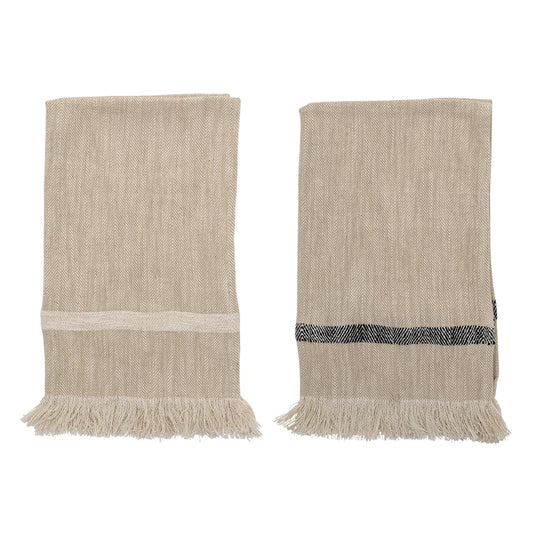 Woven Striped Tea Towels