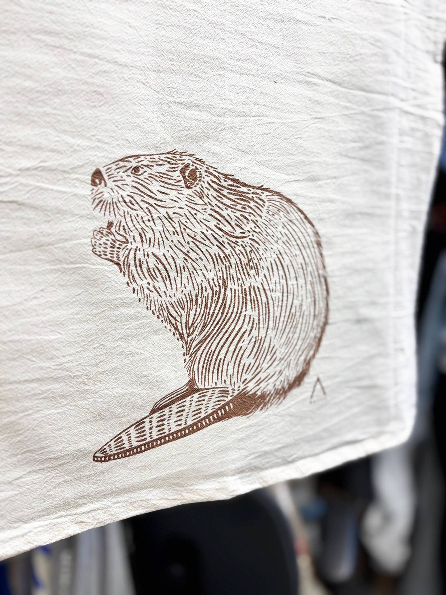 Beaver Organic Tea Towel
