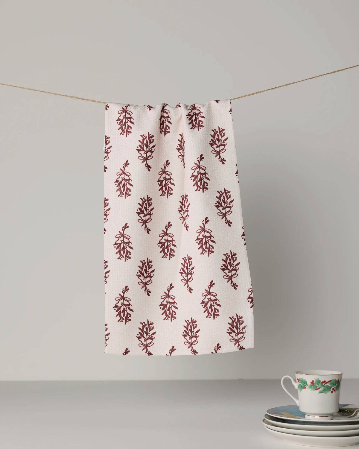 Mistletoe Sprigs Mini Towel