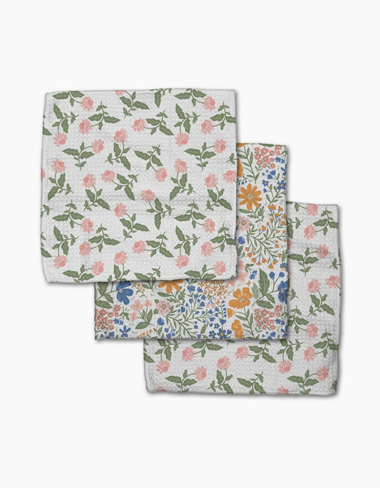Wildflower Vine Blush Dishcloth
