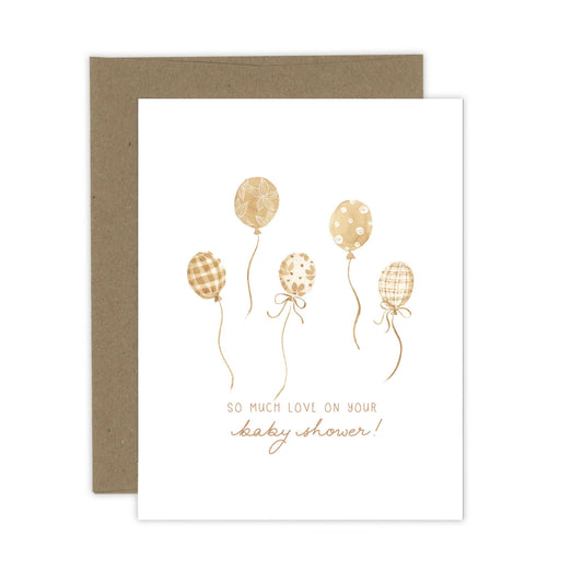 Baby Shower Balloons Card