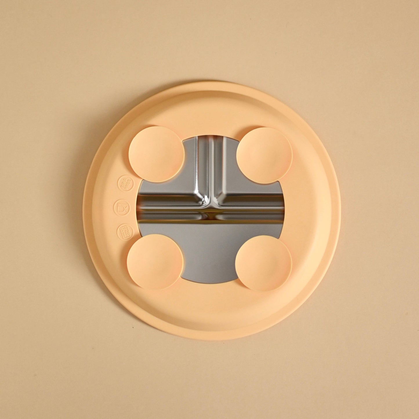 Stainless & Silicone Suction Plate - Sunset