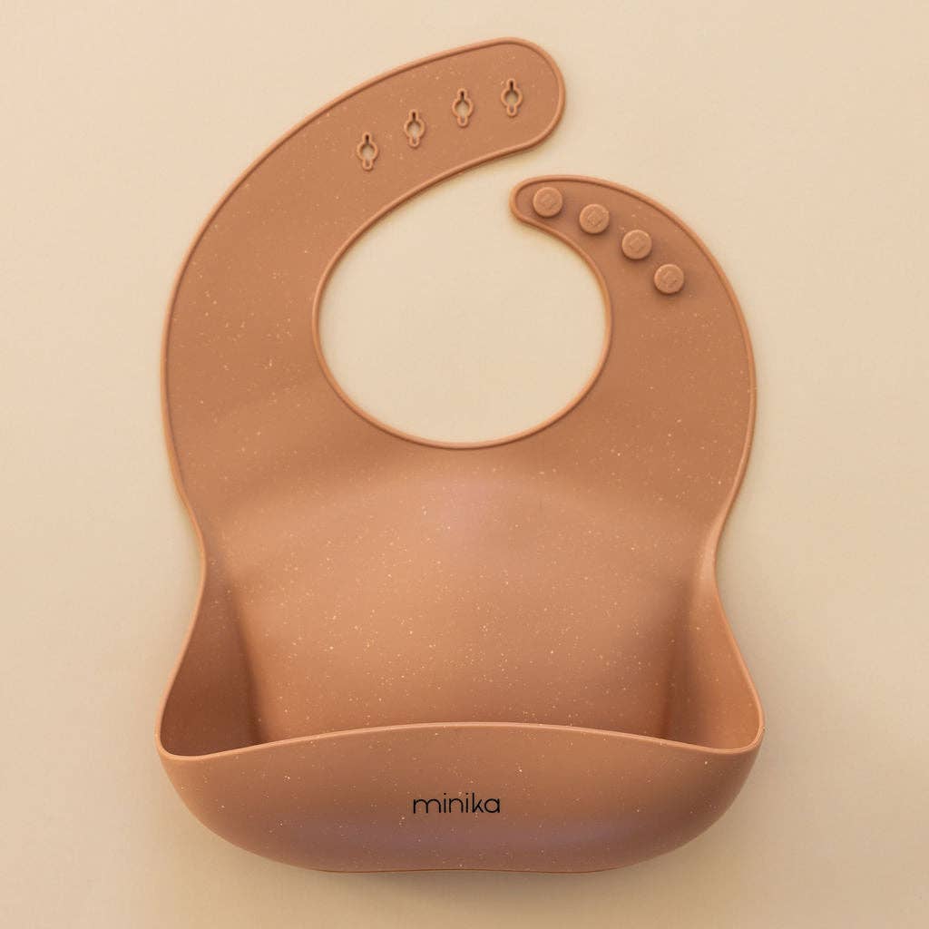 Silicone Bib - Almond