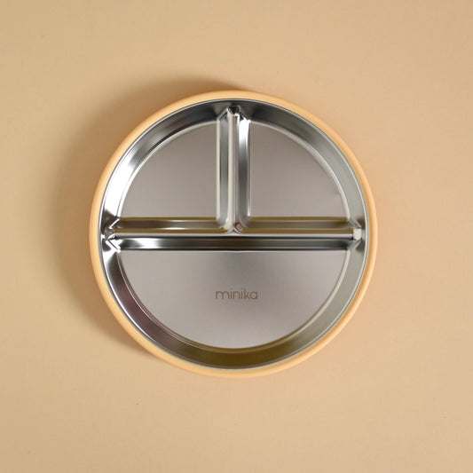 Stainless & Silicone Suction Plate - Sunset