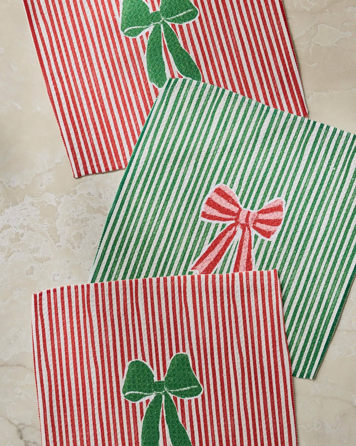Ribbon Bows Dishcloth