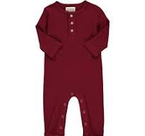 Mason Romper Burgundy