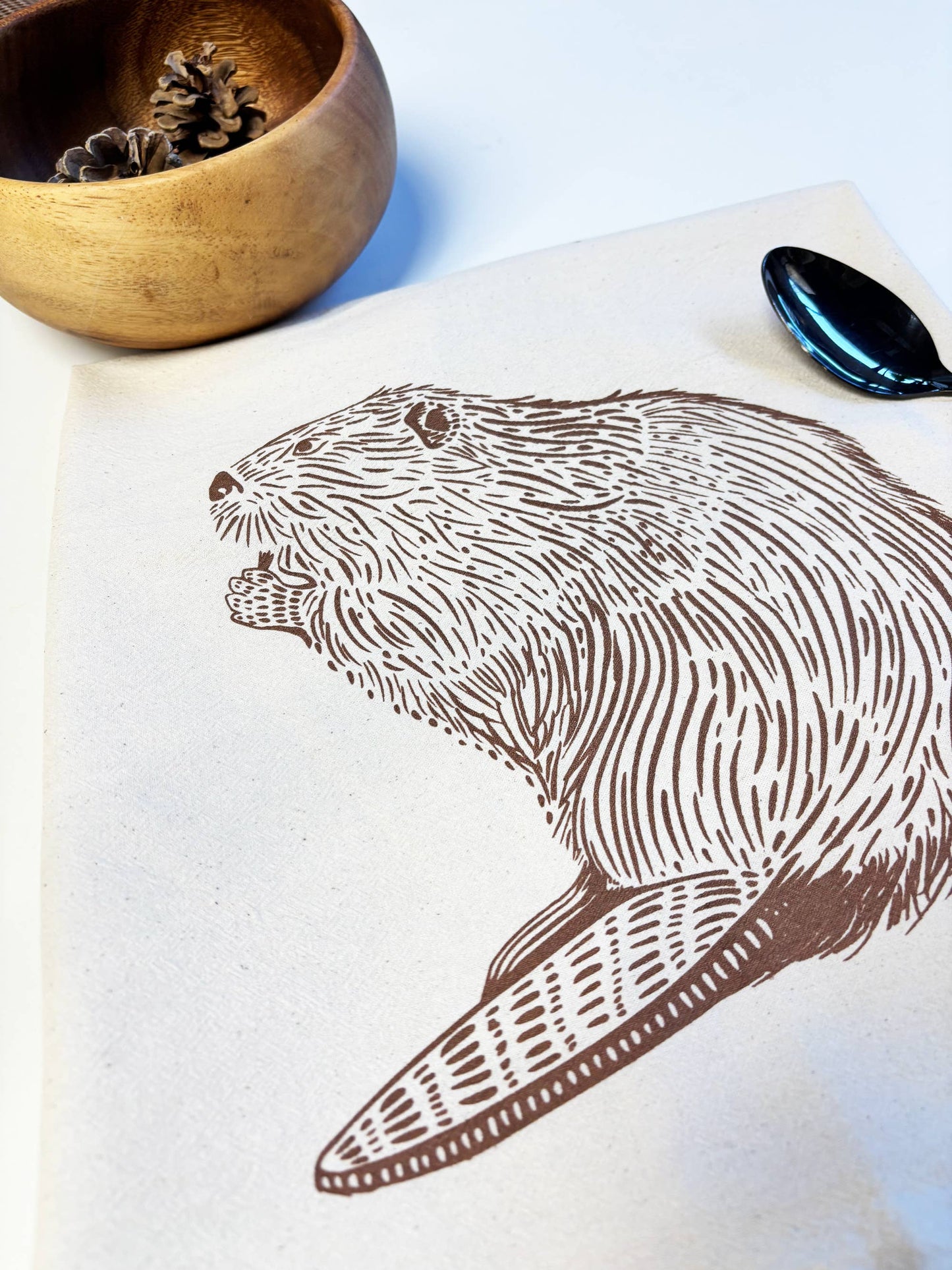 Beaver Organic Tea Towel