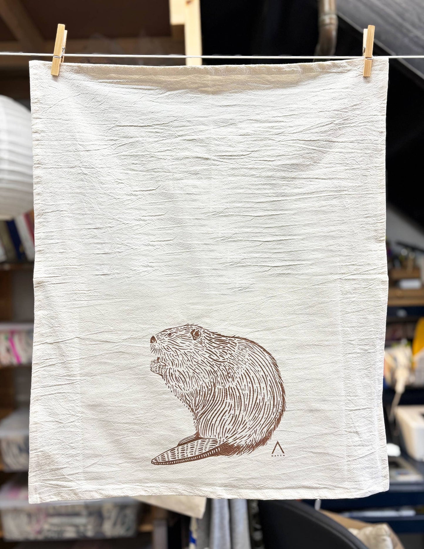 Beaver Organic Tea Towel