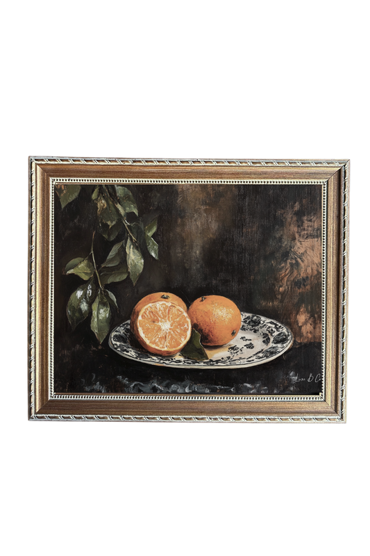 Vintage Mandarin Framed Art