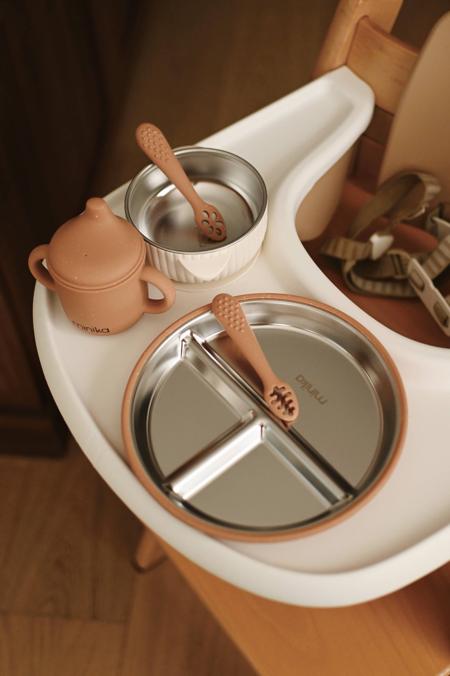 Stainless & Silicone Suction Plate - Sunset