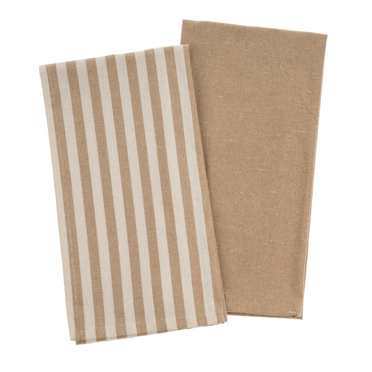 Lucia Tea Towels S/2 Sand