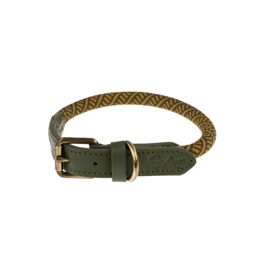 Green Rope Collar Sm