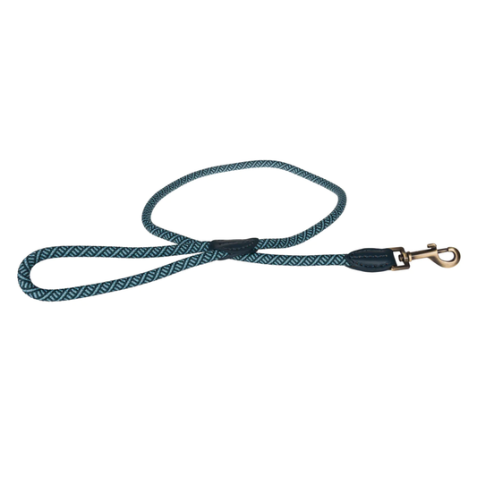 Teal Rope Leash Md