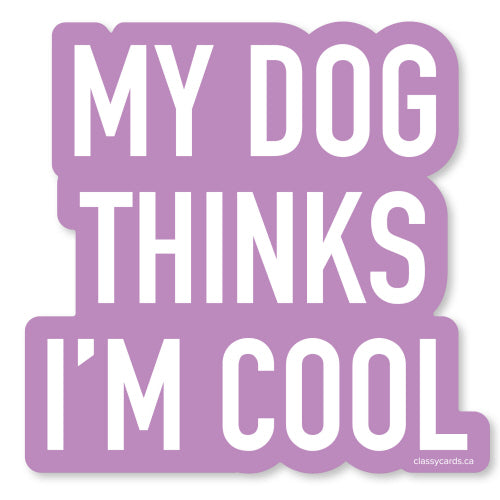 Sticker- dog cool