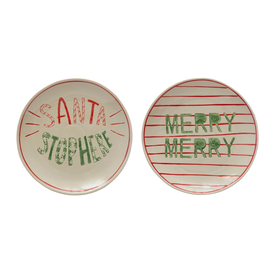 Hand Painted Xmas Plate